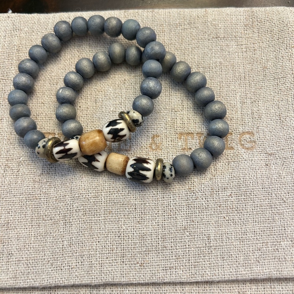 Set of 2 Twine & Twig bracelets worn once